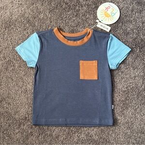 Little Sleepies Vintage Navy Pocket Tee